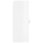 Glossy white engineered wood wall cabinet 34.5x34x90 cm by vidaXL, Sideboards - Ref: Foro24-830478, Price: 48,99 €, Discount: %