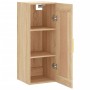 Armario de pared madera ingeniería roble Sonoma 34,5x34x90 cm de vidaXL, Aparadores - Ref: Foro24-830487, Precio: 34,28 €, De...