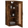 Smoked oak engineered wood wall cabinet 34.5x34x90 cm by vidaXL, Sideboards - Ref: Foro24-830505, Price: 46,66 €, Discount: %