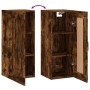 Smoked oak engineered wood wall cabinet 34.5x34x90 cm by vidaXL, Sideboards - Ref: Foro24-830505, Price: 46,66 €, Discount: %