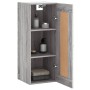 Sonoma gray engineered wood wall cabinet 34.5x34x90 cm by vidaXL, Sideboards - Ref: Foro24-830482, Price: 45,73 €, Discount: %