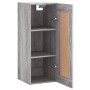 Sonoma gray engineered wood wall cabinet 34.5x34x90 cm by vidaXL, Sideboards - Ref: Foro24-830482, Price: 45,73 €, Discount: %