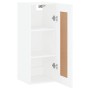 White engineered wood wall cabinet 34.5x34x90 cm by vidaXL, Sideboards - Ref: Foro24-830516, Price: 47,99 €, Discount: %