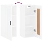 White engineered wood wall cabinet 34.5x34x90 cm by vidaXL, Sideboards - Ref: Foro24-830516, Price: 47,99 €, Discount: %