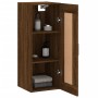 Oak brown engineered wood wall cabinet 34.5x34x90 cm by vidaXL, Sideboards - Ref: Foro24-830515, Price: 50,71 €, Discount: %