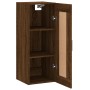 Oak brown engineered wood wall cabinet 34.5x34x90 cm by vidaXL, Sideboards - Ref: Foro24-830515, Price: 50,71 €, Discount: %