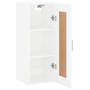 White engineered wood wall cabinet 34.5x34x90 cm by vidaXL, Sideboards - Ref: Foro24-830508, Price: 56,19 €, Discount: %