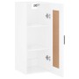 Armario de pared madera ingeniería blanco brillo 34,5x34x90 cm de vidaXL, Aparadores - Ref: Foro24-830502, Precio: 50,49 €, D...