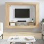 TV cabinet engineered wood Sonoma oak 152x22x113 cm by vidaXL, Closets and storage - Ref: Foro24-833724, Price: 87,45 €, Disc...