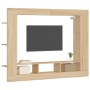 TV cabinet engineered wood Sonoma oak 152x22x113 cm by vidaXL, Closets and storage - Ref: Foro24-833724, Price: 87,45 €, Disc...