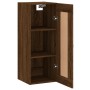 Armario de pared madera ingeniería marrón roble 34,5x34x90 cm de vidaXL, Aparadores - Ref: Foro24-830483, Precio: 51,98 €, De...