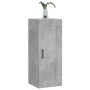 Armario de pared madera ingeniería gris hormigón 34,5x34x90 cm de vidaXL, Aparadores - Ref: Foro24-830512, Precio: 39,46 €, D...