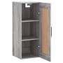 Sonoma gray engineered wood wall cabinet 34.5x34x90 cm by vidaXL, Sideboards - Ref: Foro24-830530, Price: 35,22 €, Discount: %