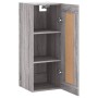 Sonoma gray engineered wood wall cabinet 34.5x34x90 cm by vidaXL, Sideboards - Ref: Foro24-830522, Price: 35,36 €, Discount: %