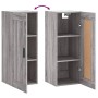 Sonoma gray engineered wood wall cabinet 34.5x34x90 cm by vidaXL, Sideboards - Ref: Foro24-830522, Price: 35,36 €, Discount: %