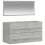 Armario de baño con espejo madera de ingeniería gris hormigón de vidaXL, Muebles de baño - Ref: Foro24-833882, Precio: 50,59 ...