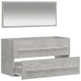 Armario de baño con espejo madera de ingeniería gris hormigón de vidaXL, Muebles de baño - Ref: Foro24-833882, Precio: 50,59 ...