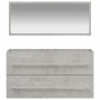 Armario de baño con espejo madera de ingeniería gris hormigón de vidaXL, Muebles de baño - Ref: Foro24-833882, Precio: 50,59 ...