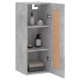 Armario de pared madera ingeniería gris hormigón 34,5x34x90 cm de vidaXL, Aparadores - Ref: Foro24-830520, Precio: 46,57 €, D...