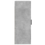 Armario de pared madera ingeniería gris hormigón 34,5x34x90 cm de vidaXL, Aparadores - Ref: Foro24-830520, Precio: 46,57 €, D...