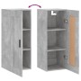 Armario de pared madera ingeniería gris hormigón 34,5x34x90 cm de vidaXL, Aparadores - Ref: Foro24-830520, Precio: 46,57 €, D...