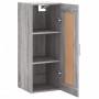 Armario de pared madera de ingeniería gris Sonoma 34,5x34x90 cm de vidaXL, Aparadores - Ref: Foro24-830514, Precio: 36,48 €, ...