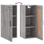 Sonoma gray engineered wood wall cabinet 34.5x34x90 cm by vidaXL, Sideboards - Ref: Foro24-830514, Price: 36,48 €, Discount: %