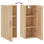 Armario de pared madera ingeniería roble Sonoma 34,5x34x90 cm de vidaXL, Aparadores - Ref: Foro24-830495, Precio: 37,62 €, De...