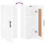 White engineered wood wall cabinet 34.5x34x90 cm by vidaXL, Sideboards - Ref: Foro24-830524, Price: 47,64 €, Discount: %