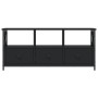 TV stand made of black iron and plywood wood, measuring 102x33x45 cm. by vidaXL, TV Furniture - Ref: Foro24-831788, Price: 80...