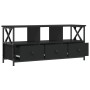 TV stand made of black iron and plywood wood, measuring 102x33x45 cm. by vidaXL, TV Furniture - Ref: Foro24-831788, Price: 80...