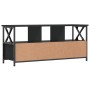 TV stand made of black iron and plywood wood, measuring 102x33x45 cm. by vidaXL, TV Furniture - Ref: Foro24-831788, Price: 80...