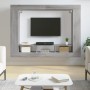 Mueble de TV madera de ingeniería gris Sonoma 152x22x113 cm de vidaXL, Armarios y almacenamiento - Ref: Foro24-833728, Precio...