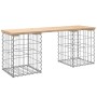 Gabion design garden bench solid pine wood 103x31x42 cm by vidaXL, garden benches - Ref: Foro24-834329, Price: 60,09 €, Disco...