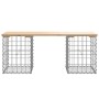 Gabion design garden bench solid pine wood 103x31x42 cm by vidaXL, garden benches - Ref: Foro24-834329, Price: 60,09 €, Disco...