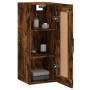 Smoked oak engineered wood wall cabinet 34.5x34x90 cm by vidaXL, Sideboards - Ref: Foro24-830529, Price: 46,36 €, Discount: %