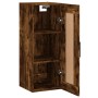 Smoked oak engineered wood wall cabinet 34.5x34x90 cm by vidaXL, Sideboards - Ref: Foro24-830529, Price: 46,36 €, Discount: %