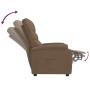 Brown Fabric Recliner by vidaXL, Armchairs - Ref: Foro24-321220, Price: 214,02 €, Discount: %