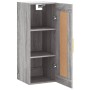 Armario de pared madera de ingeniería gris Sonoma 34,5x34x90 cm de vidaXL, Aparadores - Ref: Foro24-830490, Precio: 47,93 €, ...