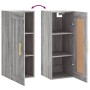 Armario de pared madera de ingeniería gris Sonoma 34,5x34x90 cm de vidaXL, Aparadores - Ref: Foro24-830490, Precio: 47,93 €, ...