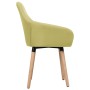 Dining chairs 2 units green fabric by vidaXL, dining chairs - Ref: Foro24-283464, Price: 178,48 €, Discount: %