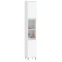 Armario de baño madera contrachapada blanco 30x30x190 cm de vidaXL, Tocadores de baño - Ref: Foro24-831524, Precio: 79,50 €, ...