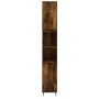 Armario de baño madera contrachapada roble ahumado 30x30x190 cm de vidaXL, Tocadores de baño - Ref: Foro24-831529, Precio: 79...