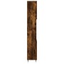 Armario de baño madera contrachapada roble ahumado 30x30x190 cm de vidaXL, Tocadores de baño - Ref: Foro24-831529, Precio: 79...