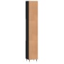 Armario de baño madera contrachapada negro 30x30x190 cm de vidaXL, Tocadores de baño - Ref: Foro24-831525, Precio: 74,04 €, D...