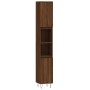 Armario de baño madera contrachapada roble marrón 30x30x190 cm de vidaXL, Tocadores de baño - Ref: Foro24-831539, Precio: 81,...