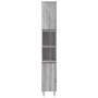 Gray Sonoma plywood bathroom cabinet 30x30x190 cm by vidaXL, bathroom vanities - Ref: Foro24-831538, Price: 82,16 €, Discount: %