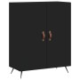 Tall black plywood sideboard 69.5x34x180 cm by vidaXL, Sideboards - Ref: Foro24-3189222, Price: 139,76 €, Discount: %