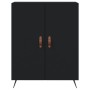 Aparador alto madera contrachapada negro 69,5x34x180 cm de vidaXL, Aparadores - Ref: Foro24-3189222, Precio: 139,76 €, Descue...