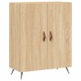 Aparador alto madera contrachapada color roble 69,5x34x180 cm de vidaXL, Aparadores - Ref: Foro24-3189224, Precio: 150,34 €, ...